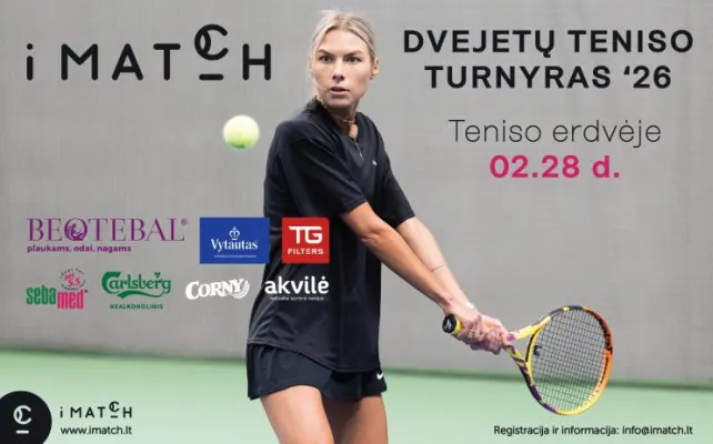 iMATCH dvejetų teniso turnyras