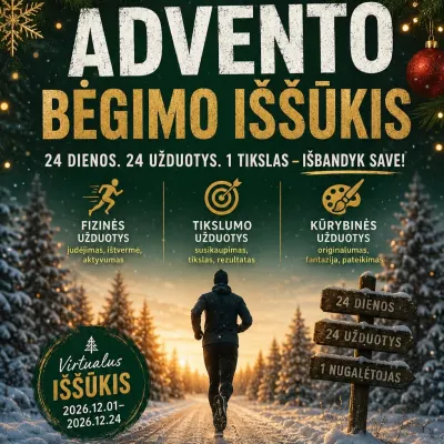Advento bėgimo iššūkis 2026!
