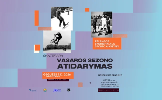 Palangos skatepark vasaros sezono atidarymas