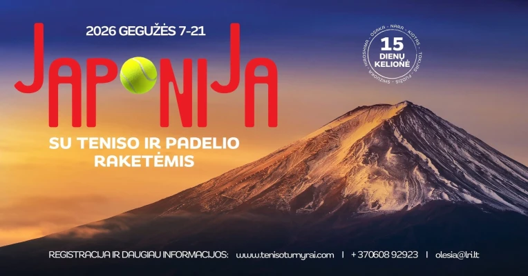 JAPONIJA SU TENISO IR PADELIO RAKETĖMIS