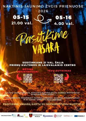Naktinis jaunimo žygis Prienuose 2026!
