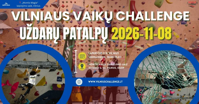 Vilniaus Vaikų Iššūkis Uždarų Patalpų 2026-11-08