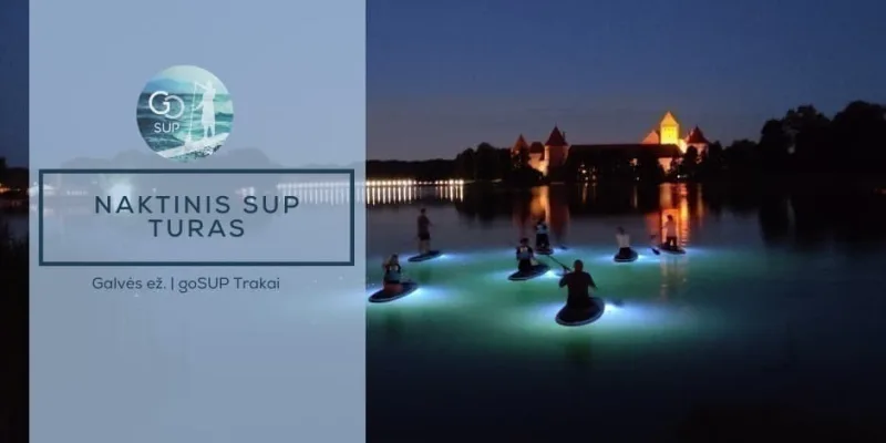 Naktinis irklenčių turas aplink Trakų pilį