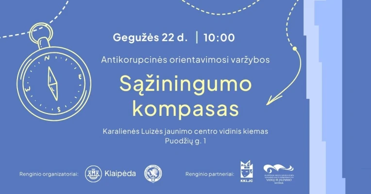 Antikorupcinės orientavimosi varžybose „Sąžiningumo kompasas“🧭