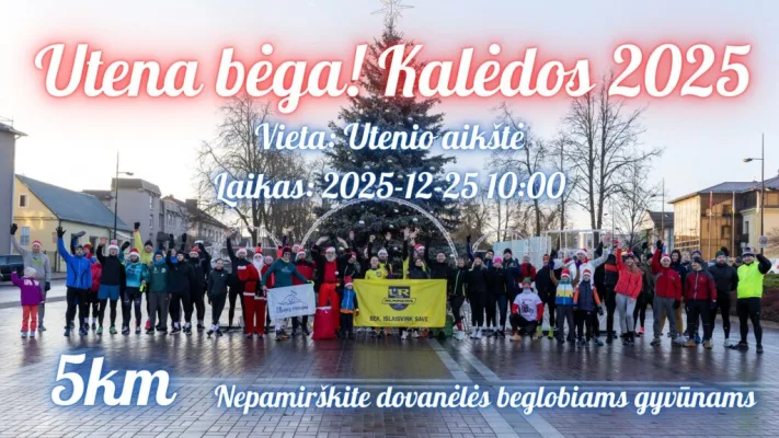 Utena bėga! Kalėdos 2025