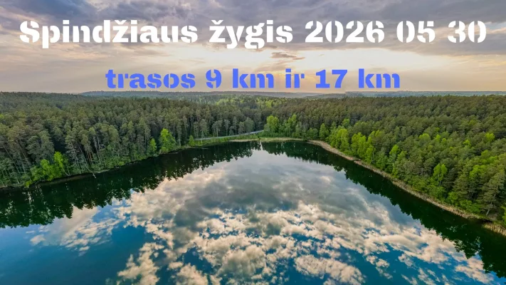 Spindžiaus žygis (Trakų raj.) visiems su 9 km ir 17 km trasomis