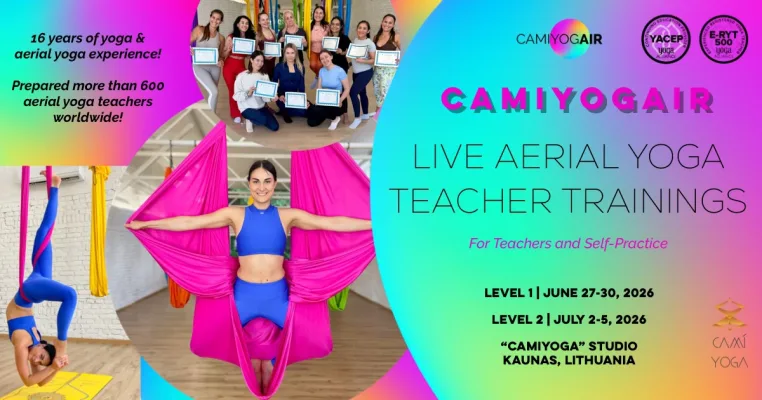 International Aerial Yoga Teacher Training Courses with CamiyogAIR