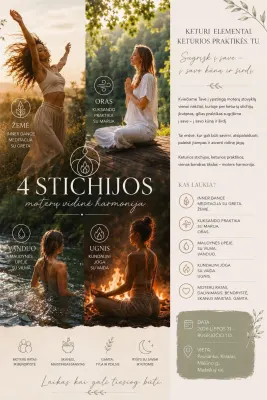 Stovykla moterims “4 stichijos”