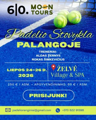 Padelio stovykla Palangoje