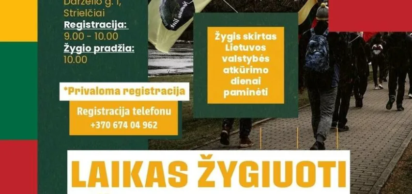 Žygis "Lietuvos valstybės atkūrimo dienai paminėti"