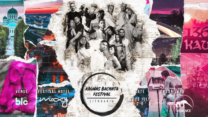 Kaunas Bachata Festival 2026 ✦ 2/3/4/5 July 2026 ✦