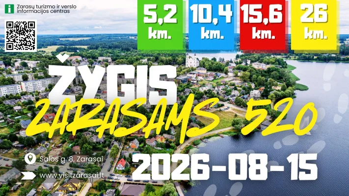 Žygis Zarasams 520 m.!