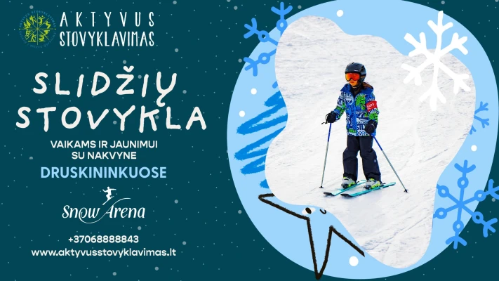 ❄️ Slidžių stovykla vaikams ir jaunimui – Druskininkai, Snow Arena