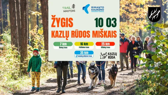 Trail Masters žygis Kazlų Rūdos miškais'26