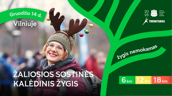 Nemokamas „Žaliosios sostinės kalėdinis žygis" Vilniuje