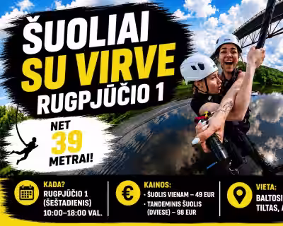 Šuoliai su Virve Alytuje Rugpjūčio 1 