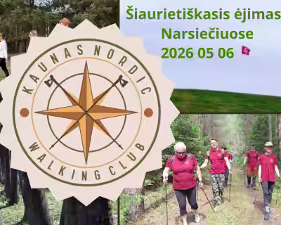 Šiaurietiškojo ėjimo nemokamas praktinis lauko seminaras Narsiečiuose, Kaune