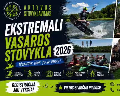 Ekstremali stovykla vaikams - Druskininkai
