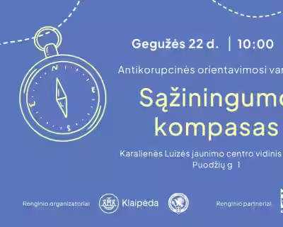Antikorupcinės orientavimosi varžybose „Sąžiningumo kompasas“🧭