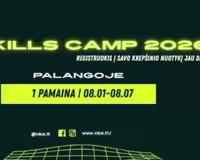 Krepšinio stovykla "Skills Camp 2026" Palangoje (I pamaina)