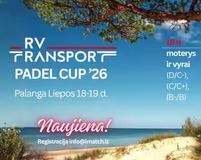 RV Transport Padel Cup ‘26 | Palanga