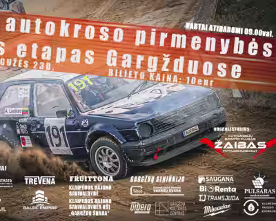 AUTOKROSO PIRMYBIŲ ETAPAS – GARGŽDAI