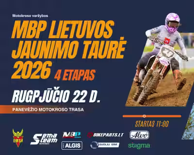 Motokroso varžybos „MBP Lietuvos Jaunimo taurė 2026“ IV etapas