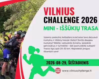 Vilnius Challenge 2026, MINI 2026-08-29 Iššūkių trasa (žalia)