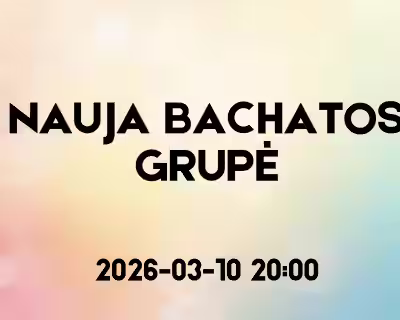 Nauja pradedančiųjų bachatos šokių grupė 03/10