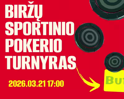 Pokerio turnyras BIRŽUOSE