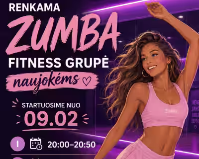 Zumba Fitness nauja grupė Garliavoje