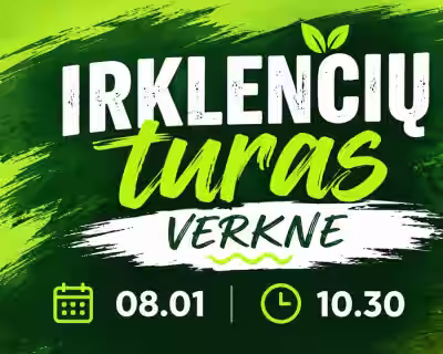 Irklenčių turas Verkne ir jos ežerais, 16 km