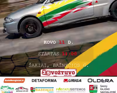 Automobilių slalomo varžybos "Kovo 11-ajai paminėti" 2026
