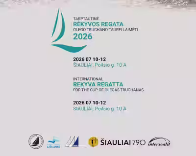 TARPTAUTINĖ BURIAVIMO RĖKYVOS REGATA OLEGO TRUCHANO TAUREI LAIMĖTI