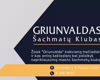 ♟️ Griunvaldo žaibo šachmatų turnyras