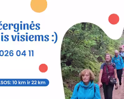 Kačerginės žygis visiems :) su 10 km ir 22 km trasomis - 2026 04 11