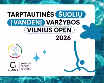 Vilnius Open 2026: Tarptautinės šuolių į vandenį varžybos