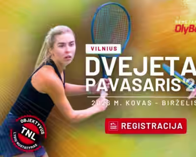 PAVASARIS'26 Vilnius | „Teniso namų" tęstinis teniso dvejetų turnyras, remiamas OlyBet