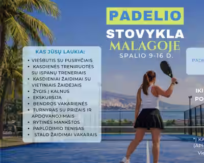 Padelio stovykla Malagoje