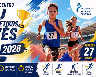 PALANGOS SPORTO CENTRO VAIKŲ LENGVOSIOS ATLETIKOS TRIKOVĖS TAURĖ 2026