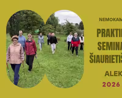 Nemokamas praktinis lauko seminaras apie šiaurietiškąjį ėjimą Aleksote