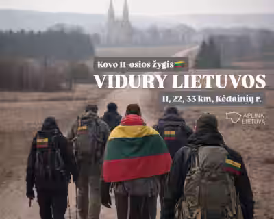 KOVO 11-osios žygis VIDURY LIETUVOS (Kėdainių r.)
