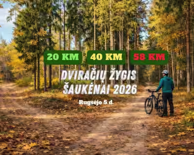 Dviračių žygis Šaukėnai 2026