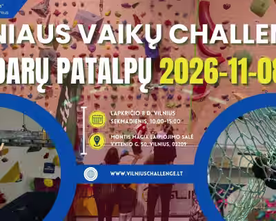 Vilniaus Vaikų Iššūkis Uždarų Patalpų 2026-11-08