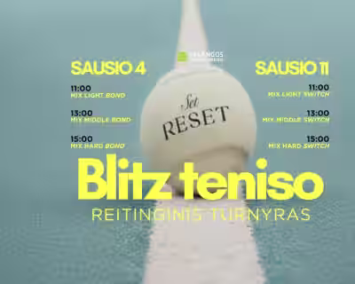 Reitinginis Blitz Teniso Turnyras Palangoje