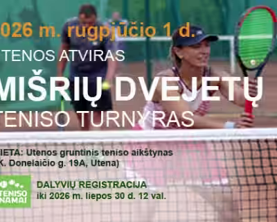 2026 m. rugpjūčio 1 d. mišrių dvejetų teniso turnyras Utenoje