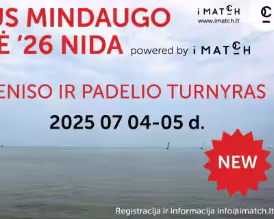 Karaliaus Mindaugo taurė ‘26 Nida / tenisas ir padelis