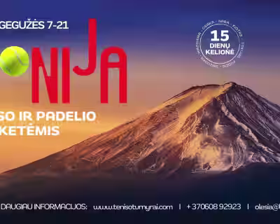 JAPONIJA SU TENISO IR PADELIO RAKETĖMIS