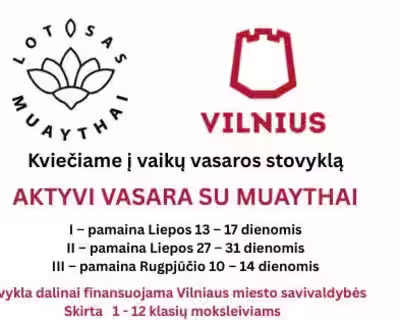 AKTYVI VASARA SU MUAYTHAI (Trys pamainos)