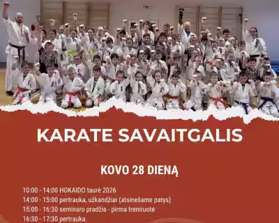 Karate savaitgalis 2026